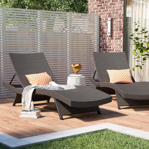 Sol 72 Outdoor™ Rebello Wicker Reclining Chaise Lounge & Reviews Wayfair